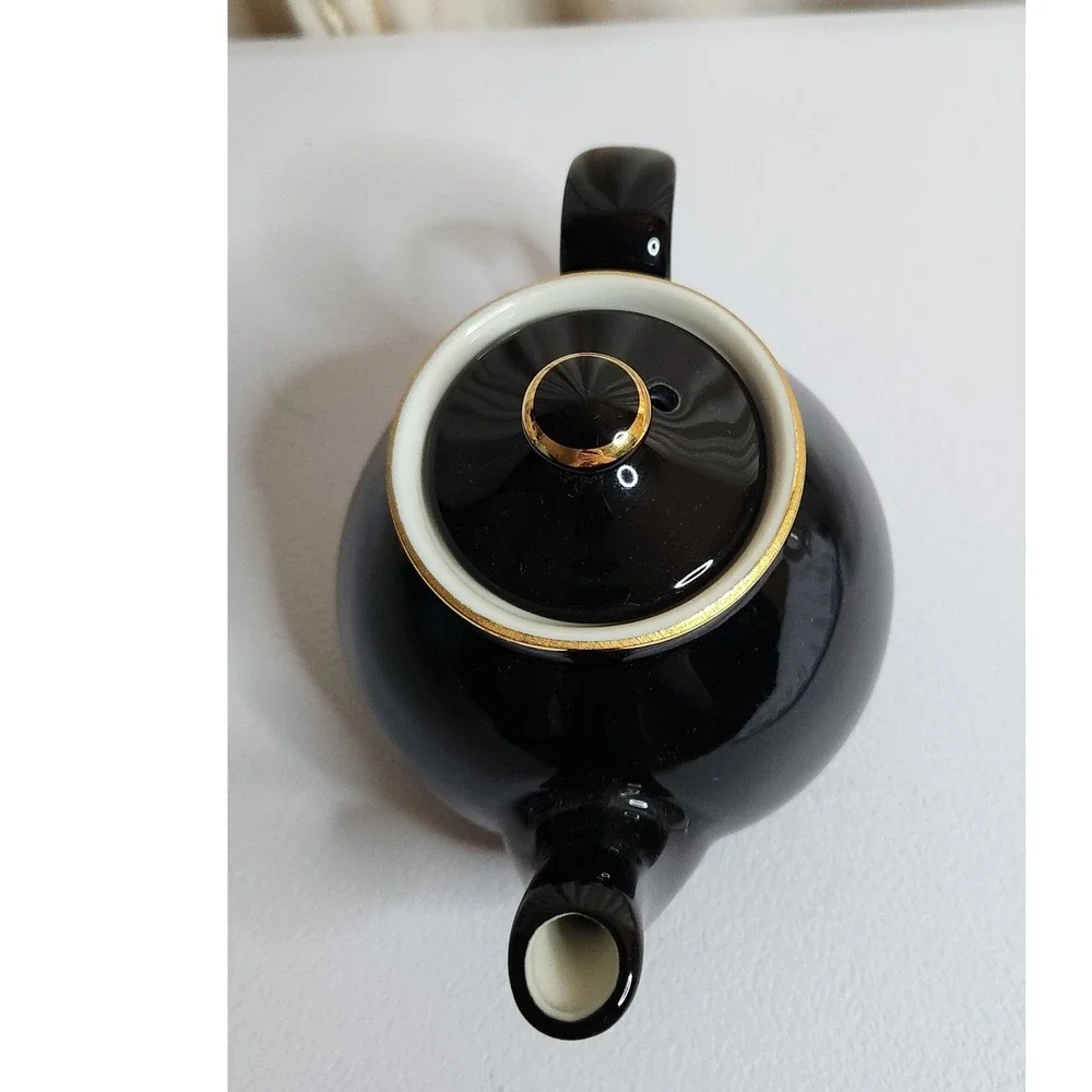 Hall Pottery Teapot -- Black